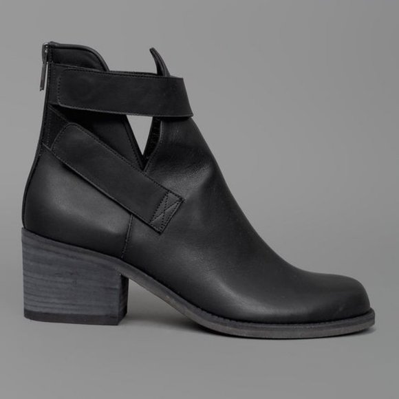 Anthropologie Shoes - Anthropologie LD Tuttle Cut Leather Out Chunky Booties Unique Ankle Boots 38.5